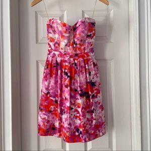 Parker Pink Strapless Dress